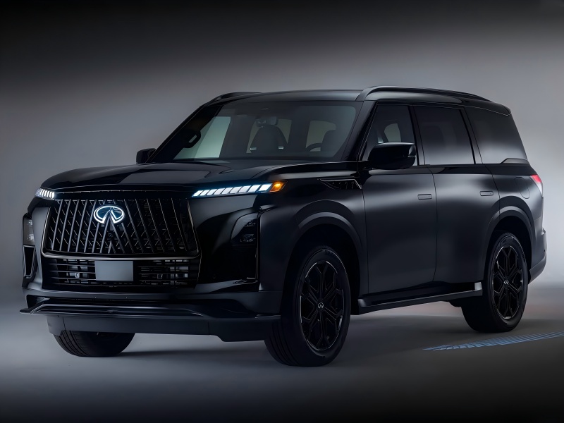 Siyah Dış Kit / 3.5T V6 Power - 2026 Infiniti QX80 Sport Versiyonunun Resmi Görselleri